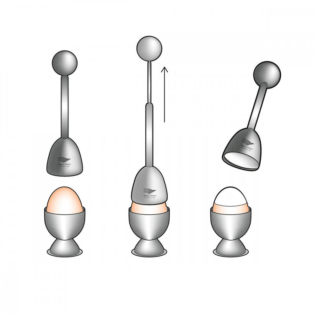 Lot de 2 coquetiers et 1 toqueur  + 2 coquetiers offerts