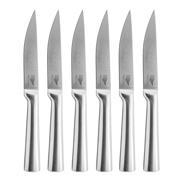 Set de 6 couteaux à steak tout inox