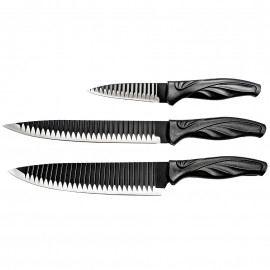 Set de 3 couteaux lame glissante