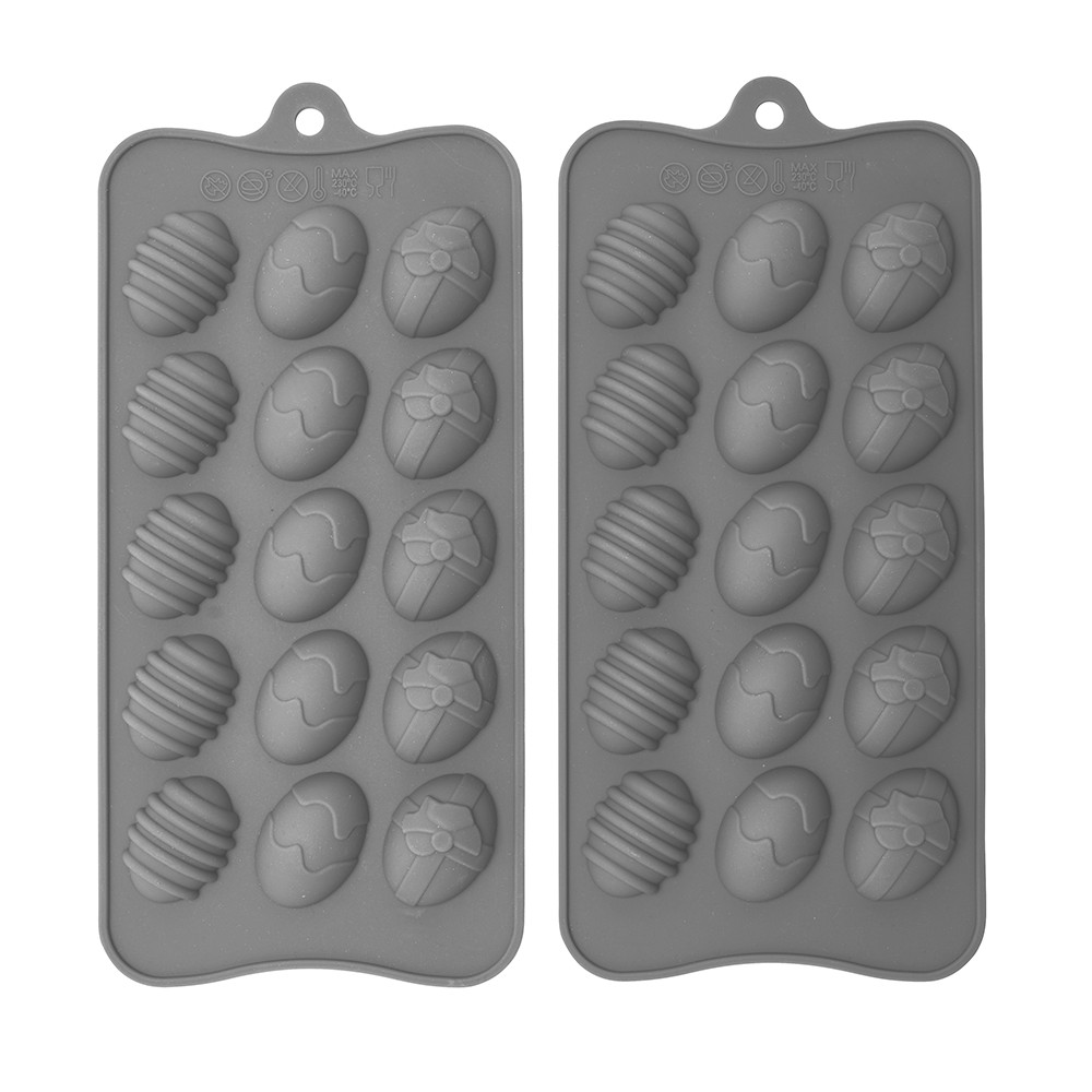 Lot de 2 moules chocolat