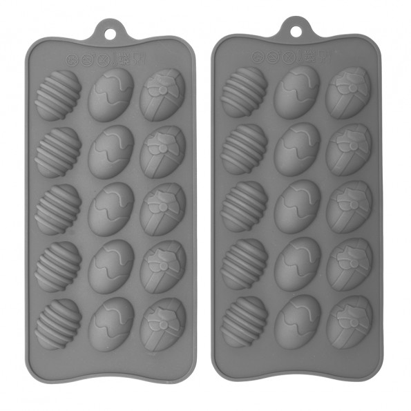 Lot de 2 moules chocolat