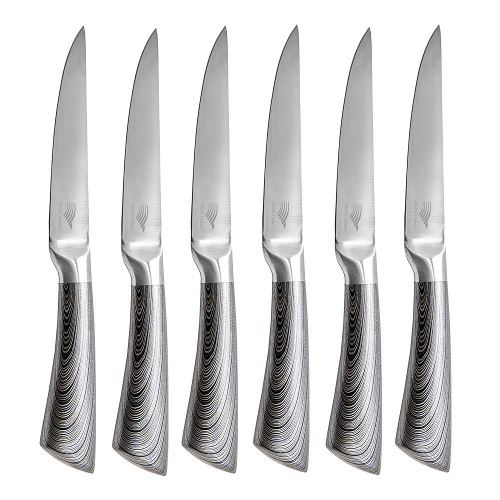 Set de 6 couteaux à steak design