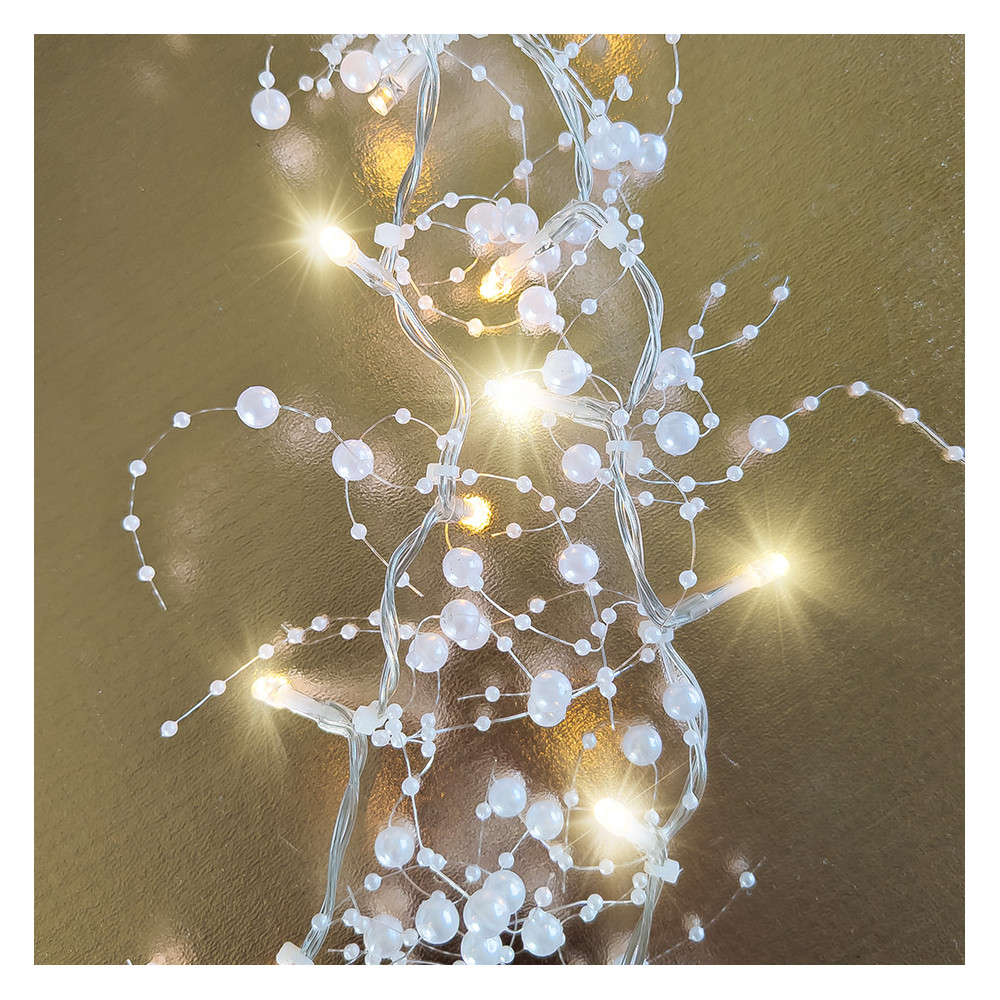 Guirlande perlée lumineuse