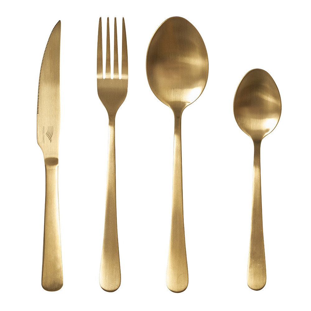 Ménagère "ALBI" 24 pièces - Dorée