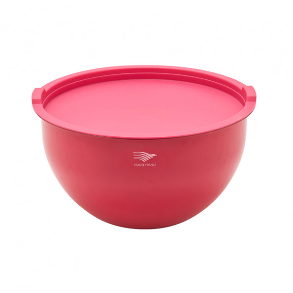 Lot de 3 saladiers inox multicolores avec couvercles