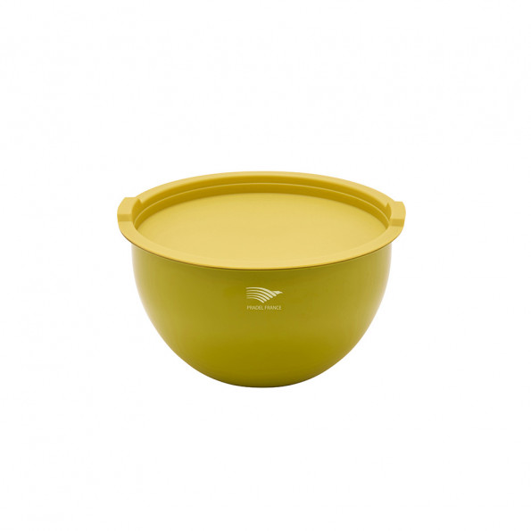 Lot de 3 saladiers inox multicolores avec couvercles