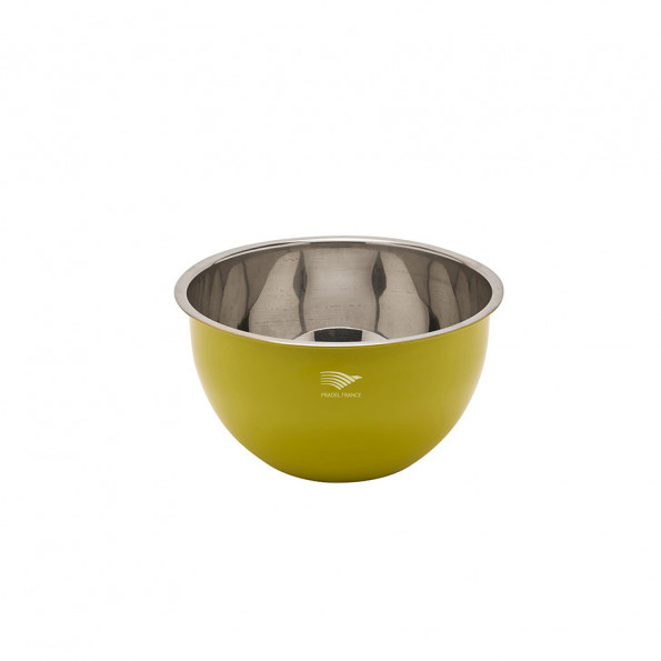 Lot de 3 saladiers inox multicolores avec couvercles