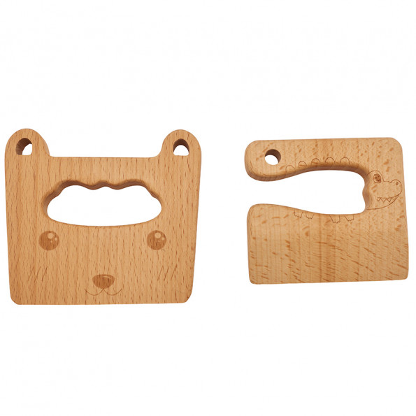 Lot de 2 couteaux d'apprentissage
