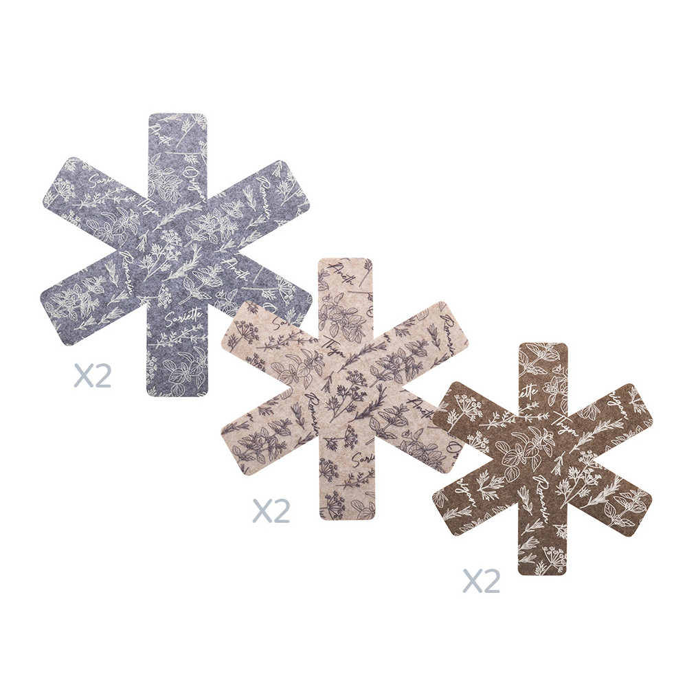 Lot de 6 protège-poêles