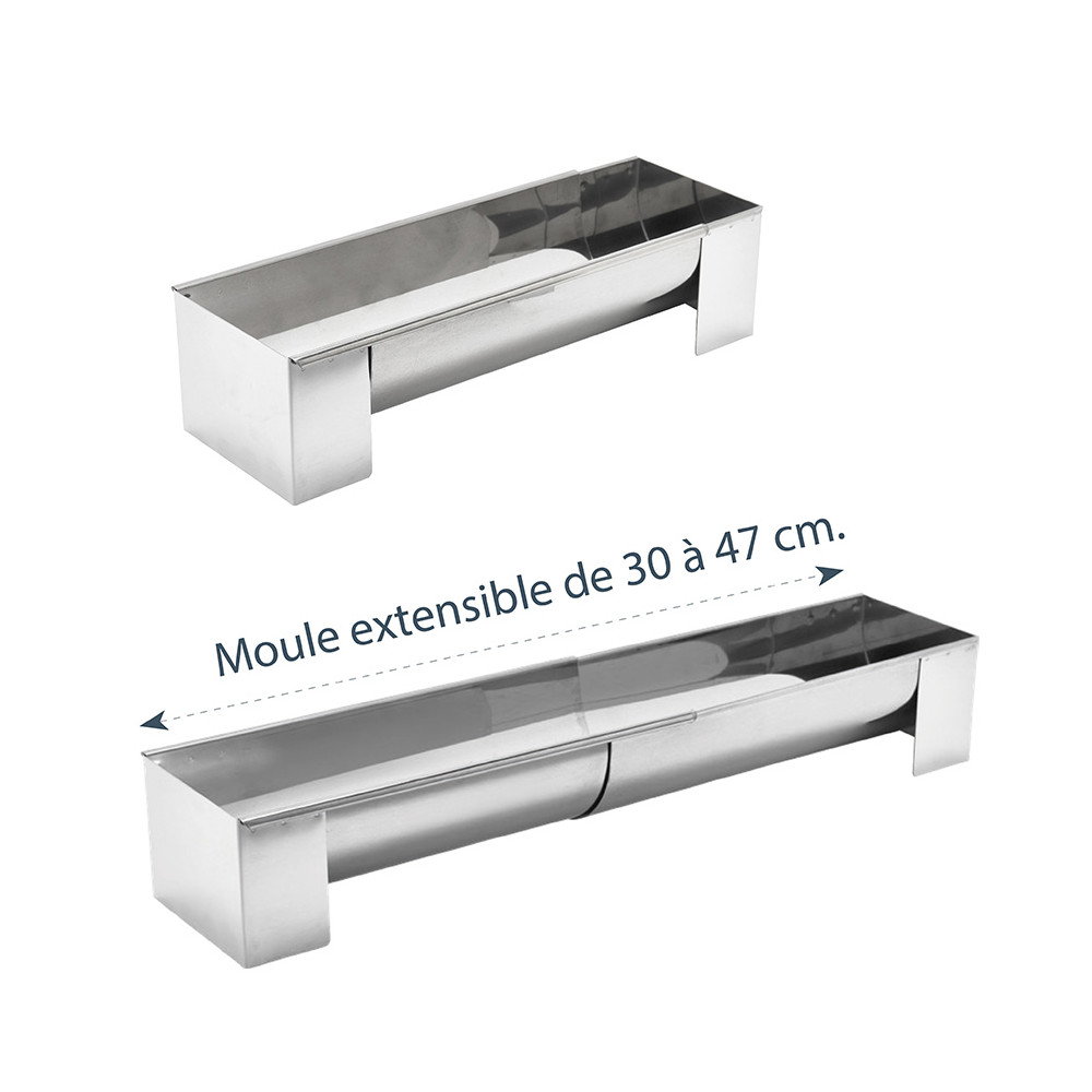 Moule à bûche extensible avec insert