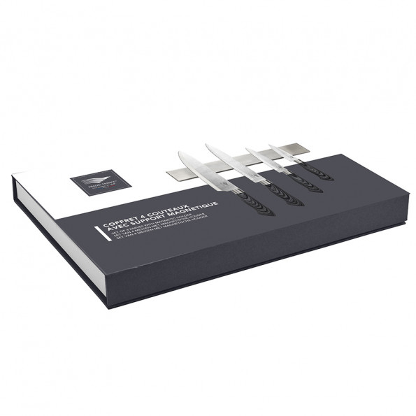 Coffret 4 couteaux avec support magnétique