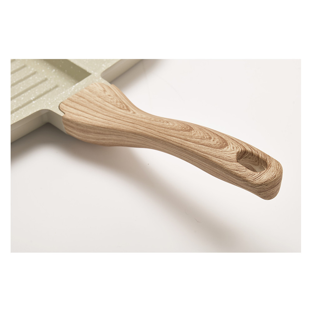 Poêle grill compartimentée