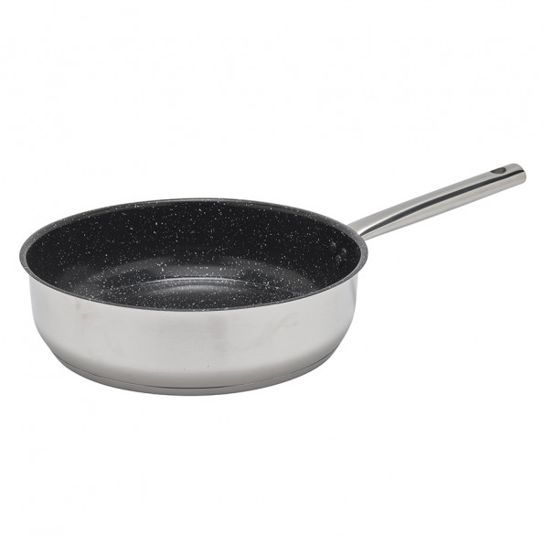 Sauteuse inox avec couvercle